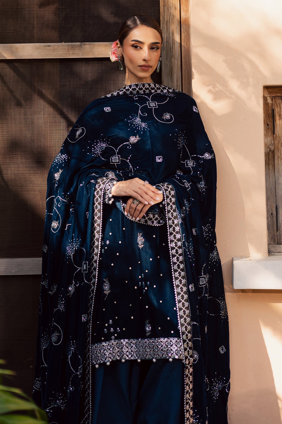 Nureh | Maya Velvet | NW-114 by Nureh - Designer Dress  - Type : Ladies Clothes - Available at Libayah - 100% Original 
