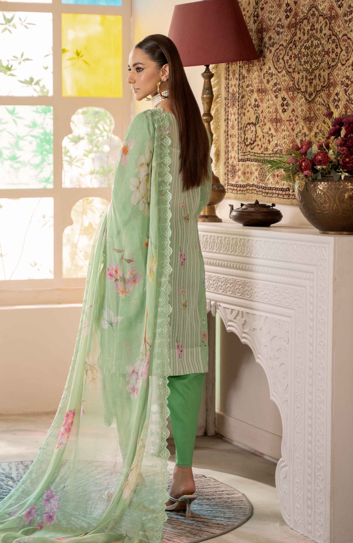 Al Zohaib | Sunshine Bloom Premium Lawn 25 | SBP-25-05 by Al Zohaib - Designer Dress - Type: Ladies Clothes - Available at Libayah - 100% Original