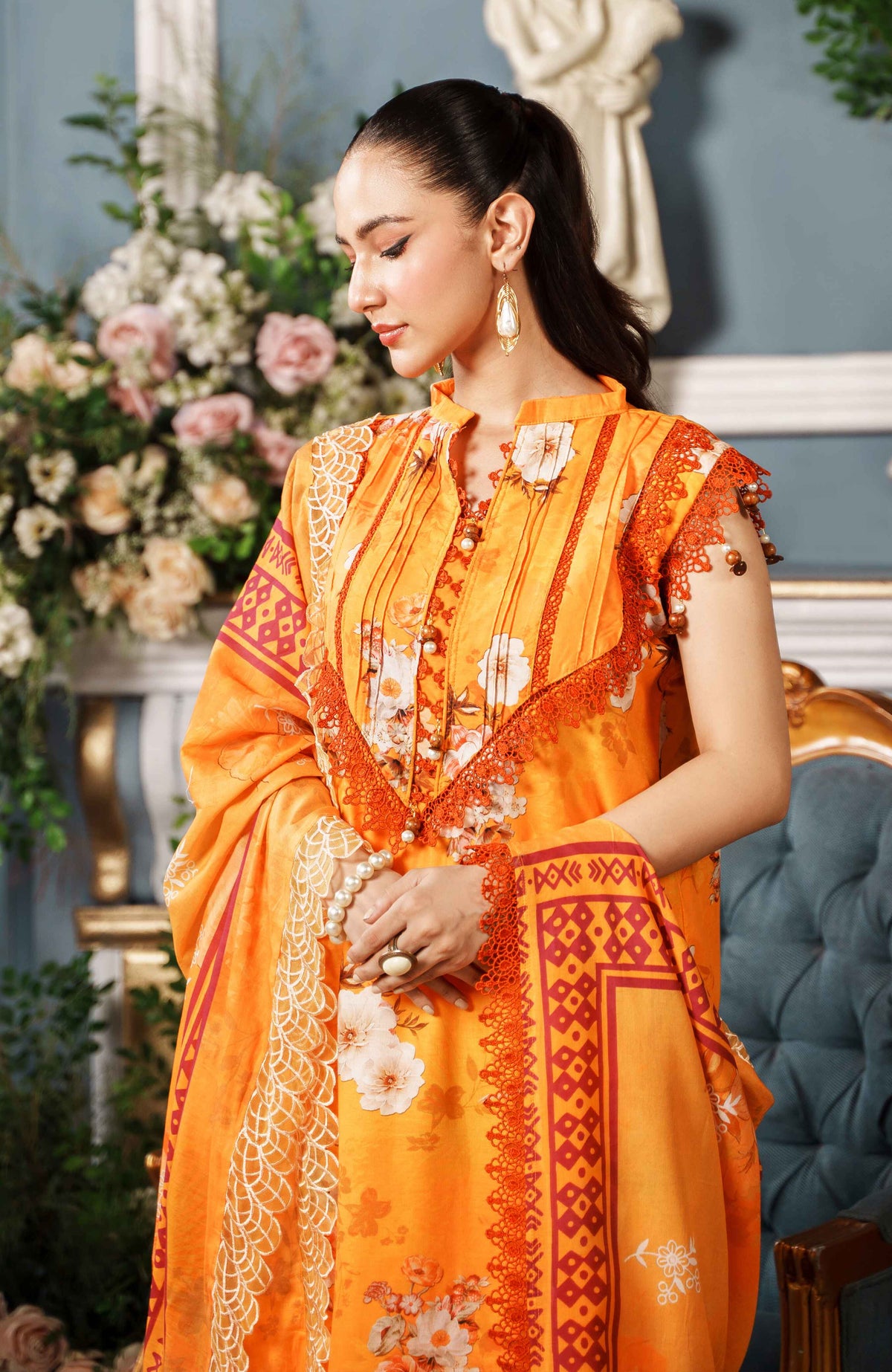 Al Zohaib | Printkari Cutwork Applique 24 | PCA-24-05 by Al Zohaib - Designer Dress - Type: Ladies Clothes - Available at Libayah - 100% Original