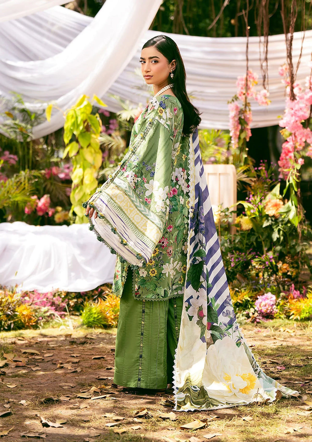 Elaf Premium | Prints 25 | EPS-1B GREEN EDEN by Elaf Premium - Designer Dress - Type: Ladies Clothes - Available at Libayah - 100% Original