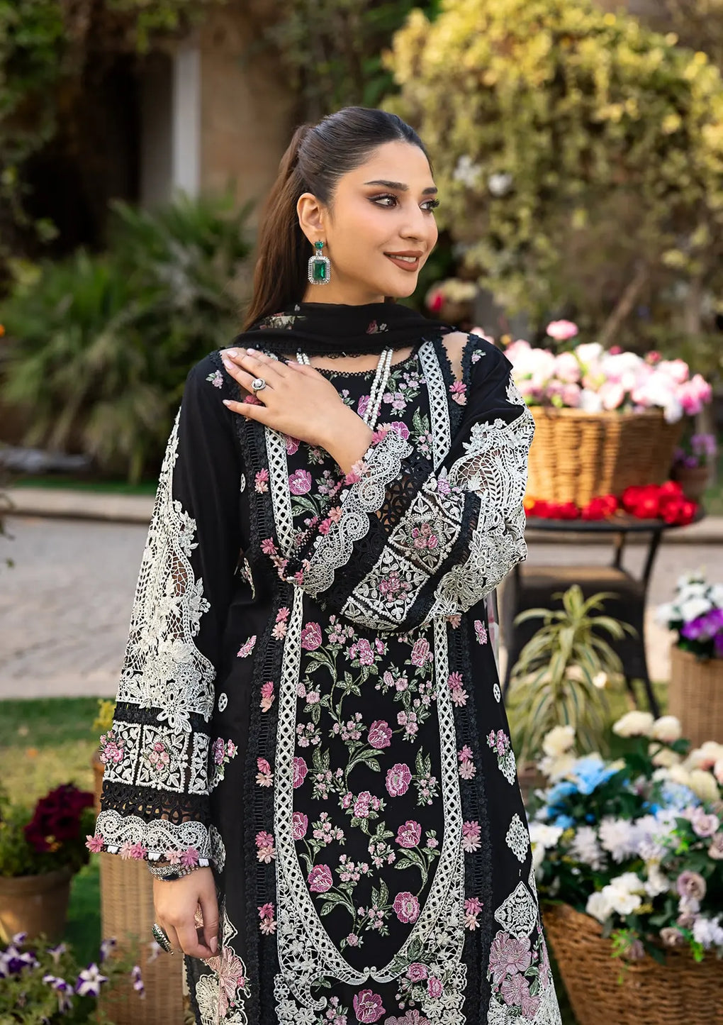 Elaf Premium | Luxury Lawn 25 | ELM-04 MAHJABEEN by Elaf Premium - Designer Dress - Type: Ladies Clothes - Available at Libayah - 100% Original