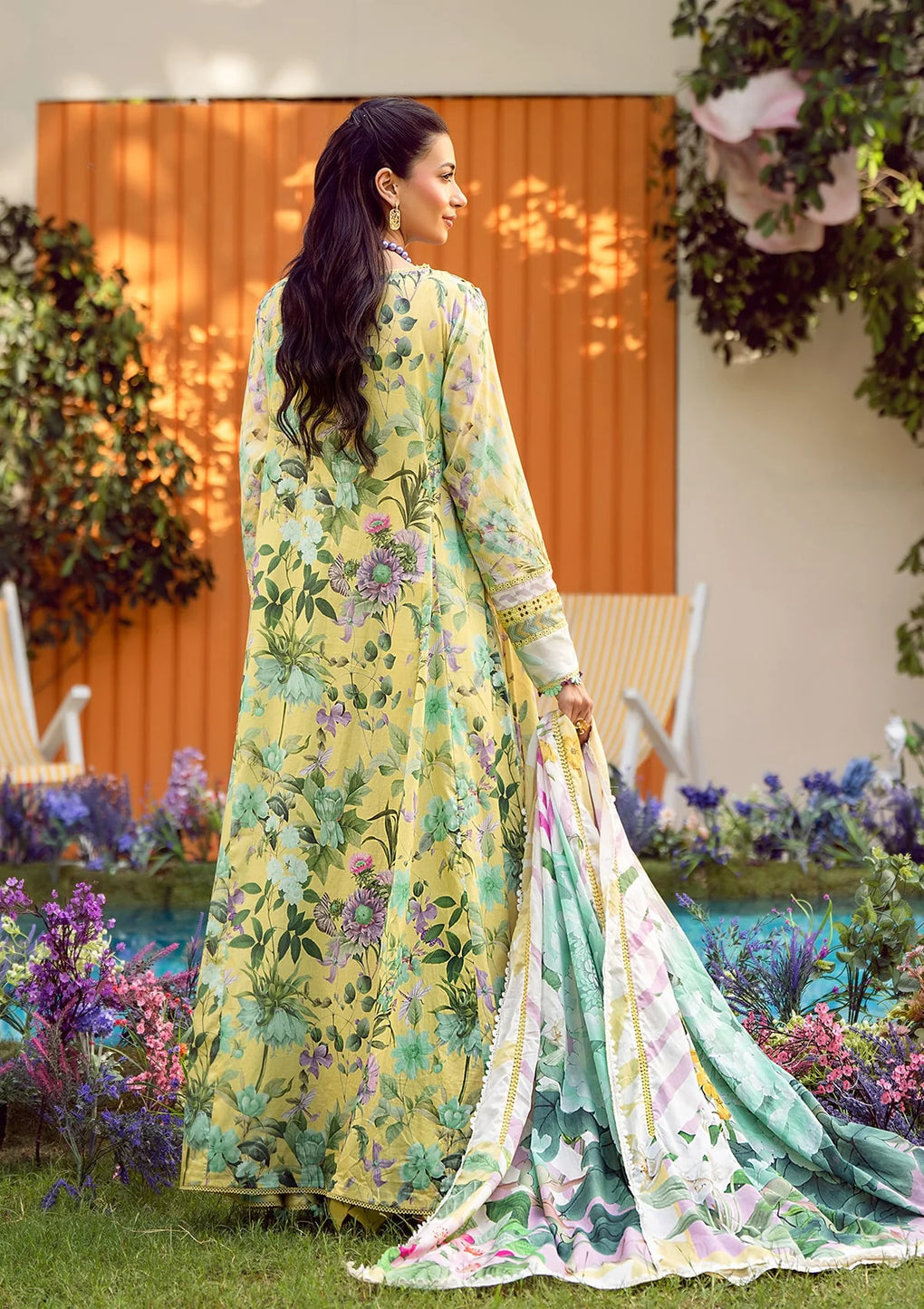 Elaf Premium | Prints 25 | EPS-7A DAISY FIELDS by Elaf Premium - Designer Dress - Type: Ladies Clothes - Available at Libayah - 100% Original