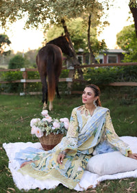Elaf Premium | Prints Chikankari 24 | 05A CITRUS CRUSH by Elaf Premium - Designer Dress - Type: Ladies Clothes - Available at Libayah - 100% Original
