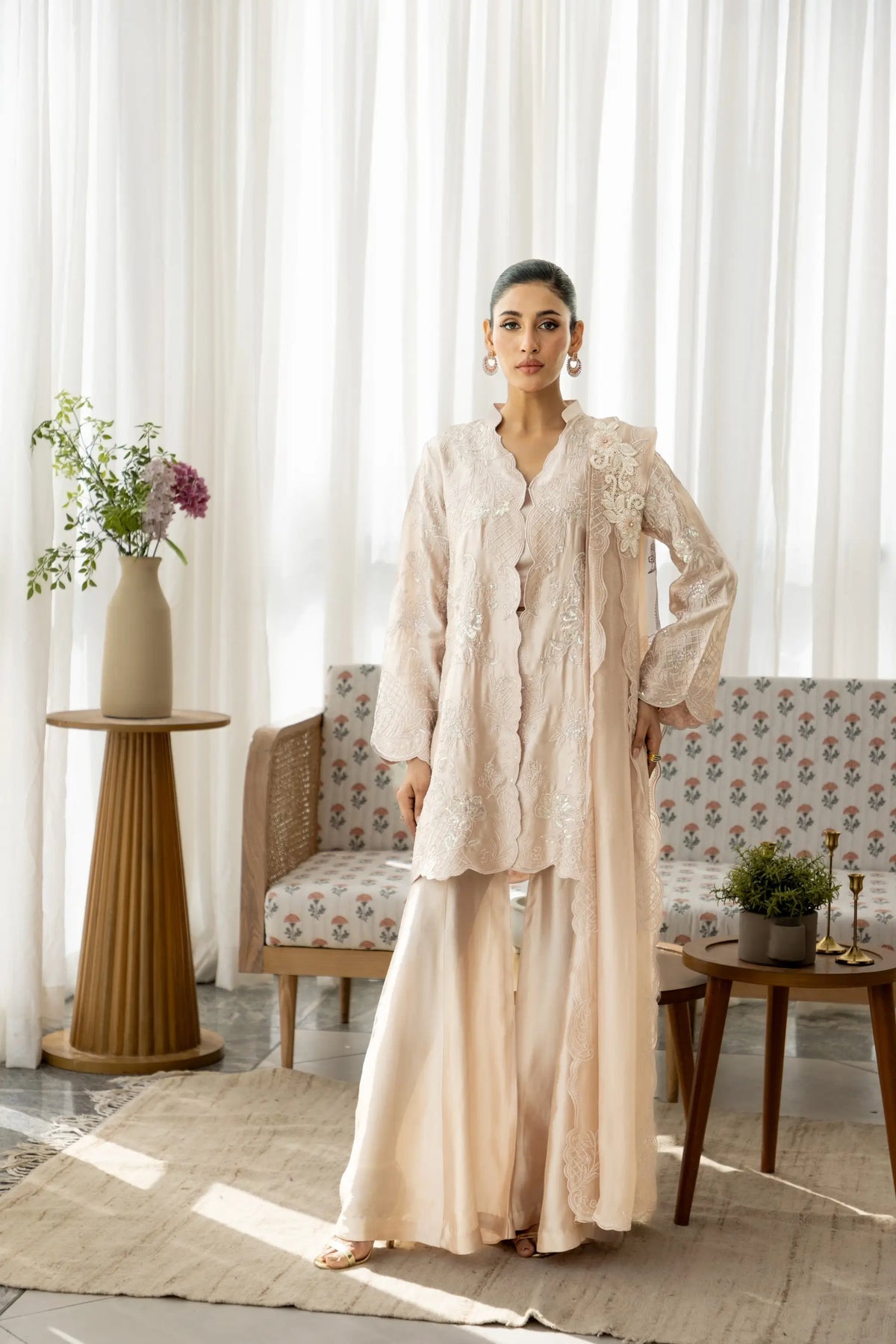 Afrozeh | Basic Pret 26 RTW | NACRE by Afrozeh - Designer Dress  - Type : Ladies Clothes - Available at Libayah - 100% Original 