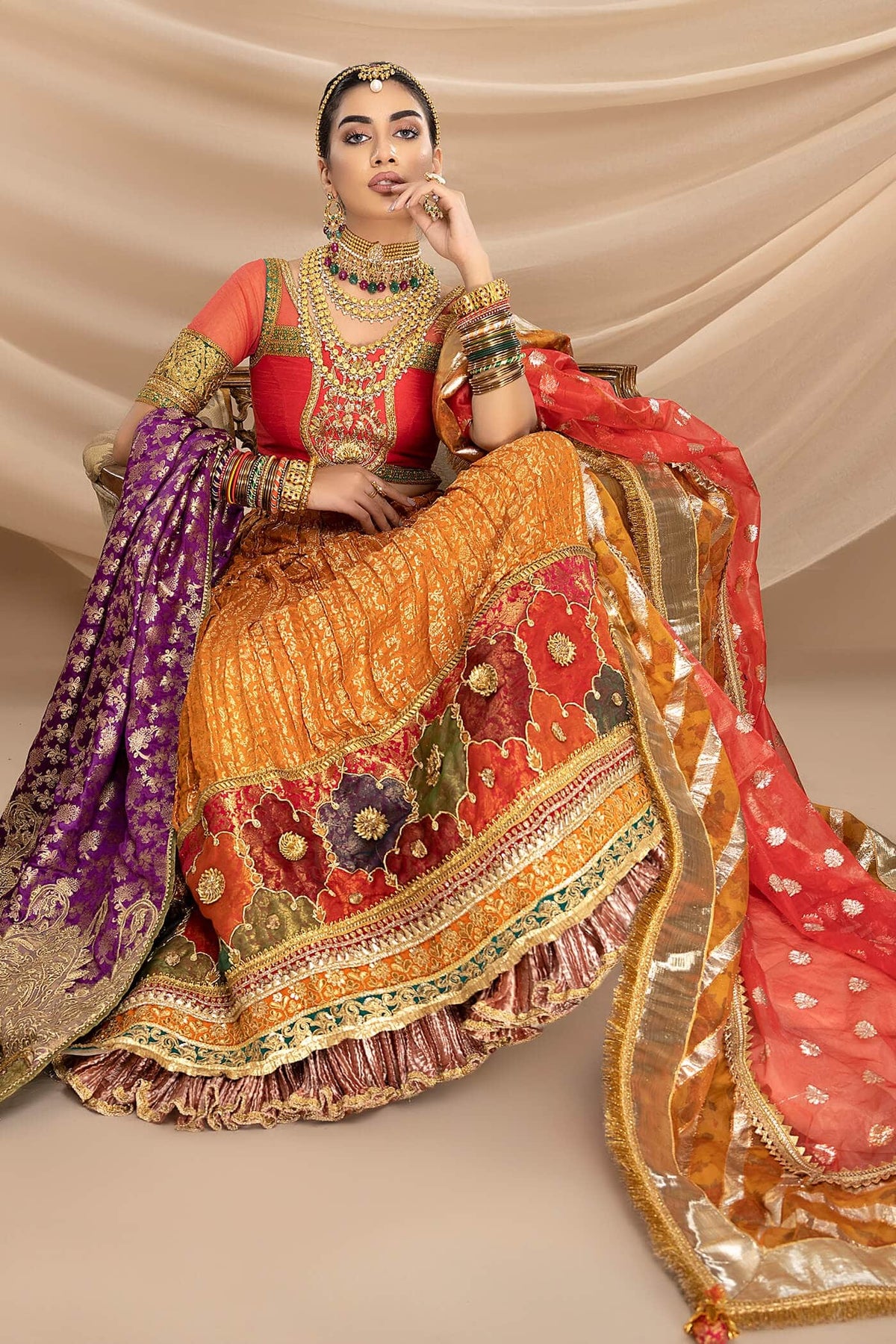 Nilofer Shahid | Shama e Mehfil | Raqs e Ishq by Nilofer Shahid - Designer Dress  - Type : Ladies Clothes - Available at Libayah - 100% Original 