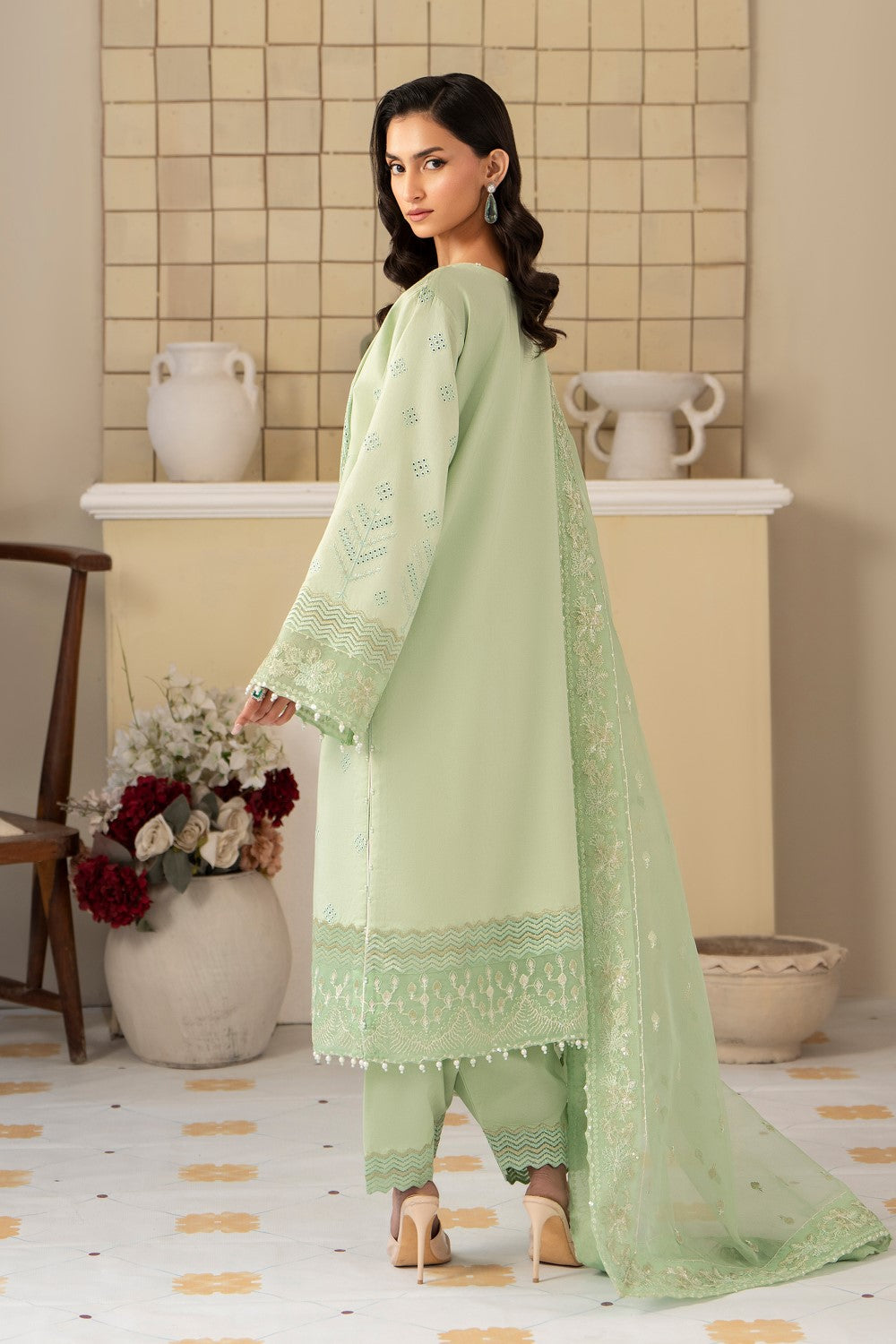 Maryum N Maria | Luxury Lawn 25 | AZAL - MS50116 by Maryum N Maria - Designer Dress - Type: Ladies Clothes - Available at Libayah - 100% Original