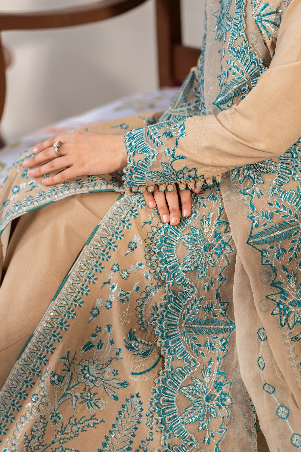 Maryum N Maria | Luxury Lawn 25 | ASHYA - MS50119 by Maryum N Maria - Designer Dress - Type: Ladies Clothes - Available at Libayah - 100% Original