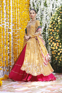 Wahajmbegum | Mehrunnisa Wedding Formals | MUSTARD MEHSURI JACKET by Wahaj M.Khan - Designer Dress - Type: Ladies Clothes - Available at Libayah - 100% Original