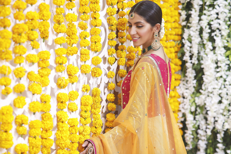 Wahajmbegum | Mehrunnisa Wedding Formals | CHATAPATI ANARKALI by Wahaj M.Khan - Designer Dress - Type: Ladies Clothes - Available at Libayah - 100% Original