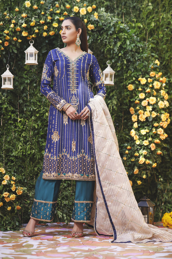 Wahajmbegum | Mehrunnisa Wedding Formals | PEACOCK PRIDE by Wahaj M.Khan - Designer Dress - Type: Ladies Clothes - Available at Libayah - 100% Original