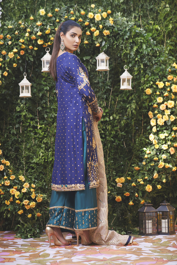 Wahajmbegum | Mehrunnisa Wedding Formals | PEACOCK PRIDE by Wahaj M.Khan - Designer Dress - Type: Ladies Clothes - Available at Libayah - 100% Original