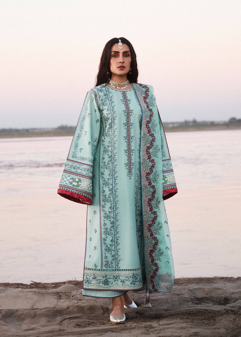 Hussain Rehar | Surkh Eid Pret'25 | Aina by Hussain Rehar - Designer Dress  - Type : Ladies Clothes - Available at Libayah - 100% Original 