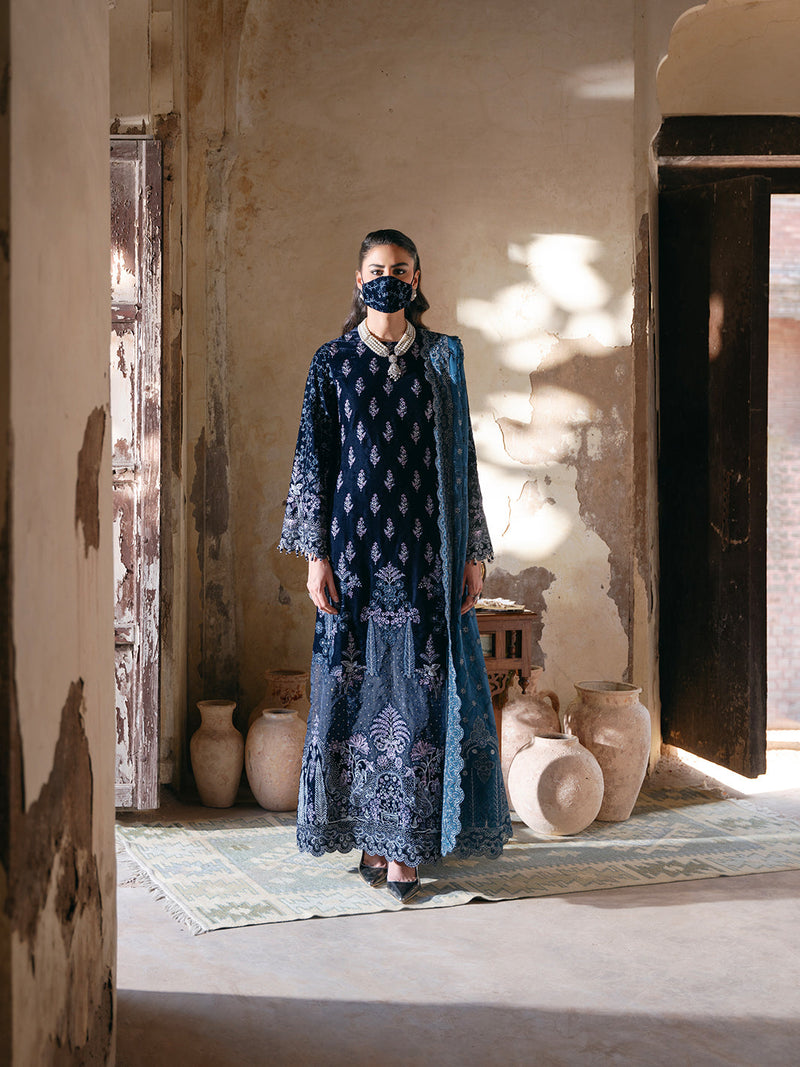 Flossie | Siara Velvet Formals | V-105 - B by Flossie - Designer Dress - Type: Ladies Clothes - Available at Libayah - 100% Original