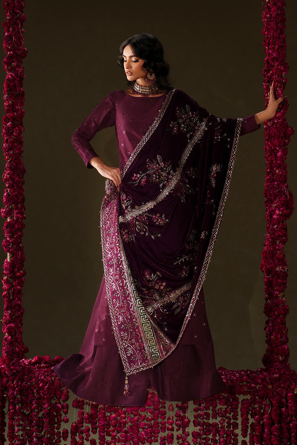 Iznik | Velvet 25 | IV-68 Embroidered Velvet by Iznik - Designer Dress - Type : Ladies Clothes - Available at Libayah - 100% Original 