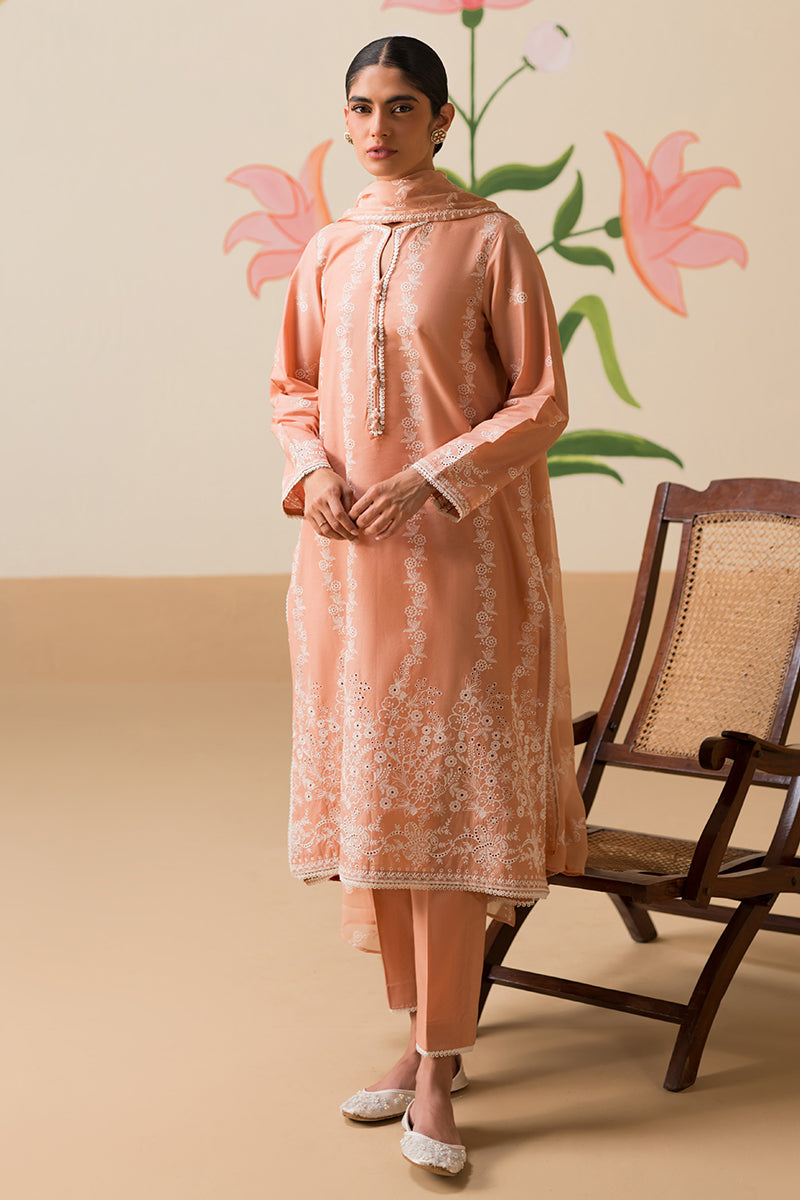 Cross Stitch | Chikankari Lawn Collection | P-03 by Cross Stitch - Designer Dress - Type: Ladies Clothes - Available at Libayah - 100% Original