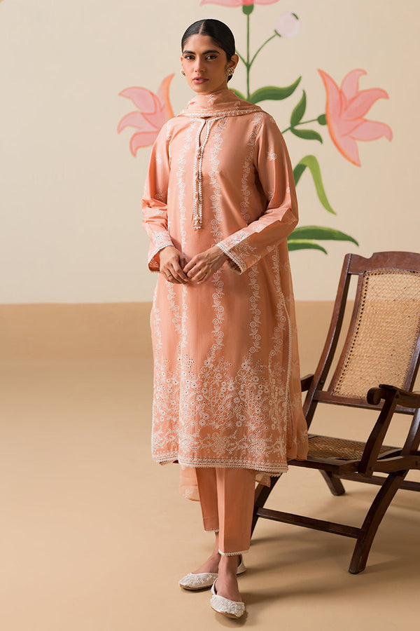 Cross Stitch | Chikankari Lawn Collection | P-03 by Cross Stitch - Designer Dress - Type: Ladies Clothes - Available at Libayah - 100% Original