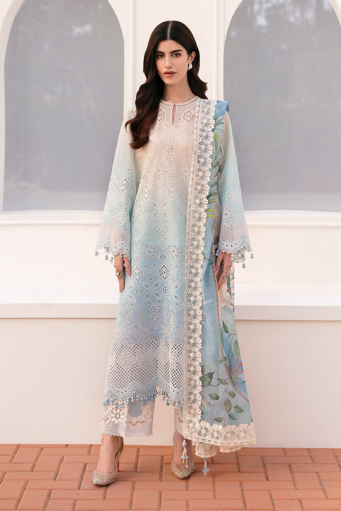 Baroque | Eid Printique | EMBROIDERED PRINTED LAWN UF-4185 by Baroque - Designer Dress - Type: Ladies Clothes - Available at Libayah - 100% Original