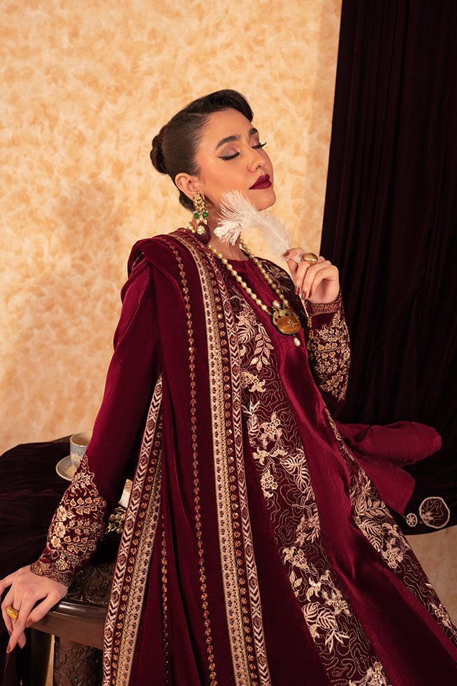 Fozia Khalid | Velvet Deck | Duchess by Fozia Khalid - Designer Dress - Type: Formal - Available at Libayah - 100% Original