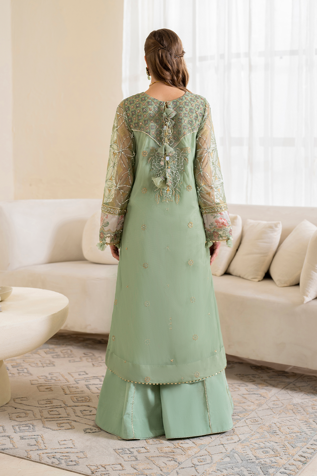 Iznik | Chinnon Chiffon | CC-41 Embroidered Net by Iznik - Designer Dress - Type: Formal - Available at Libayah - 100% Original