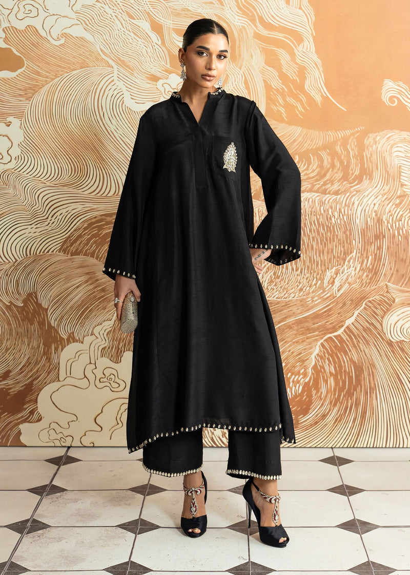 Black Diamond – authentic Pakistani formal dress from the Mahgul Whispers of Silk collection for women in the UK