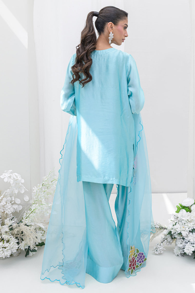 Chic Ophicial | Aarzu Luxe Pret | Sea Breeze Rose by Chic Ophicial - Designer Dress  - Type : Ladies Clothes - Available at Libayah - 100% Original 