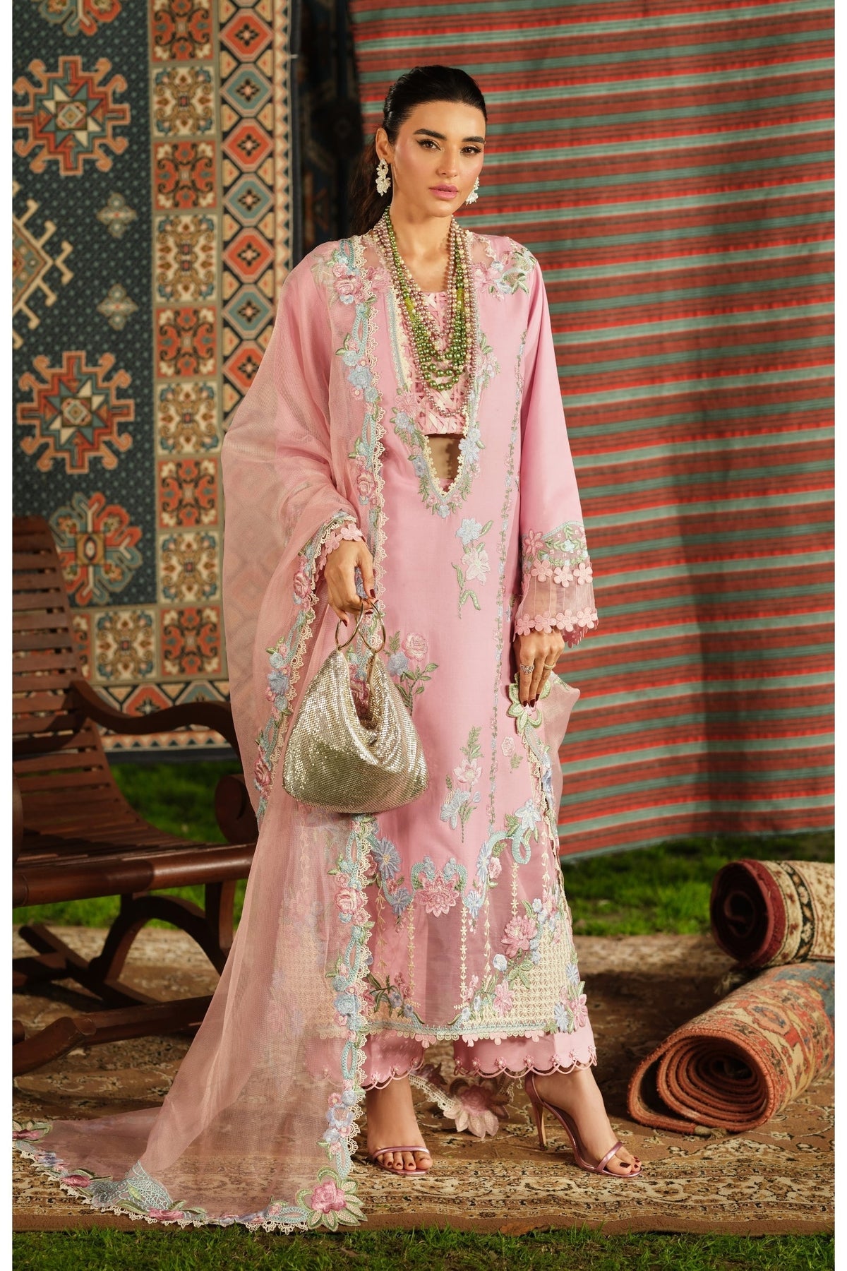 Maryam Hussain | Luxury Lawn 26 | Aesaar - Designer Dress - Type : Ladies Clothes - Available at Libayah - 100% Original