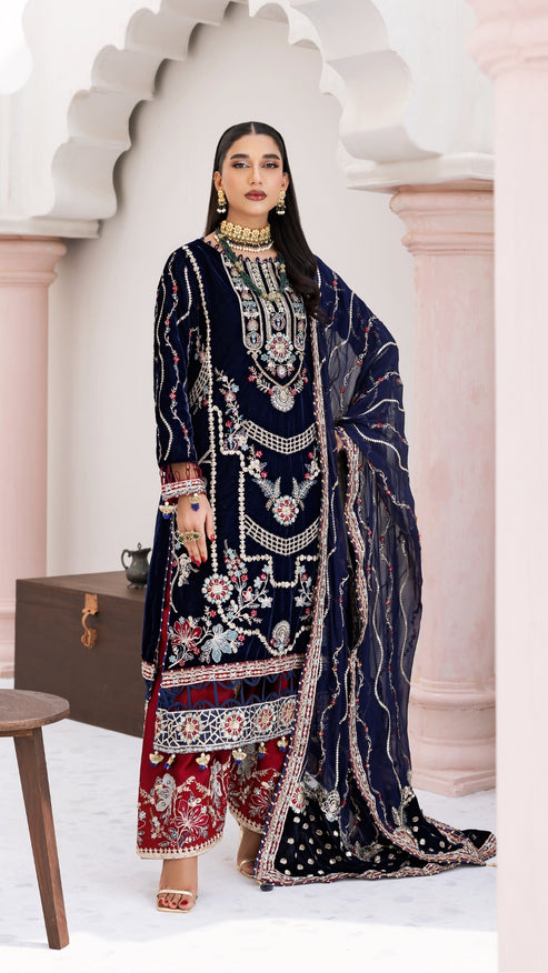 Zebtan | Andaz e Makhmal | ZAM-11 by Zebtan - Designer Dress - Type: Ladies Clothes - Available at Libayah - 100% Original