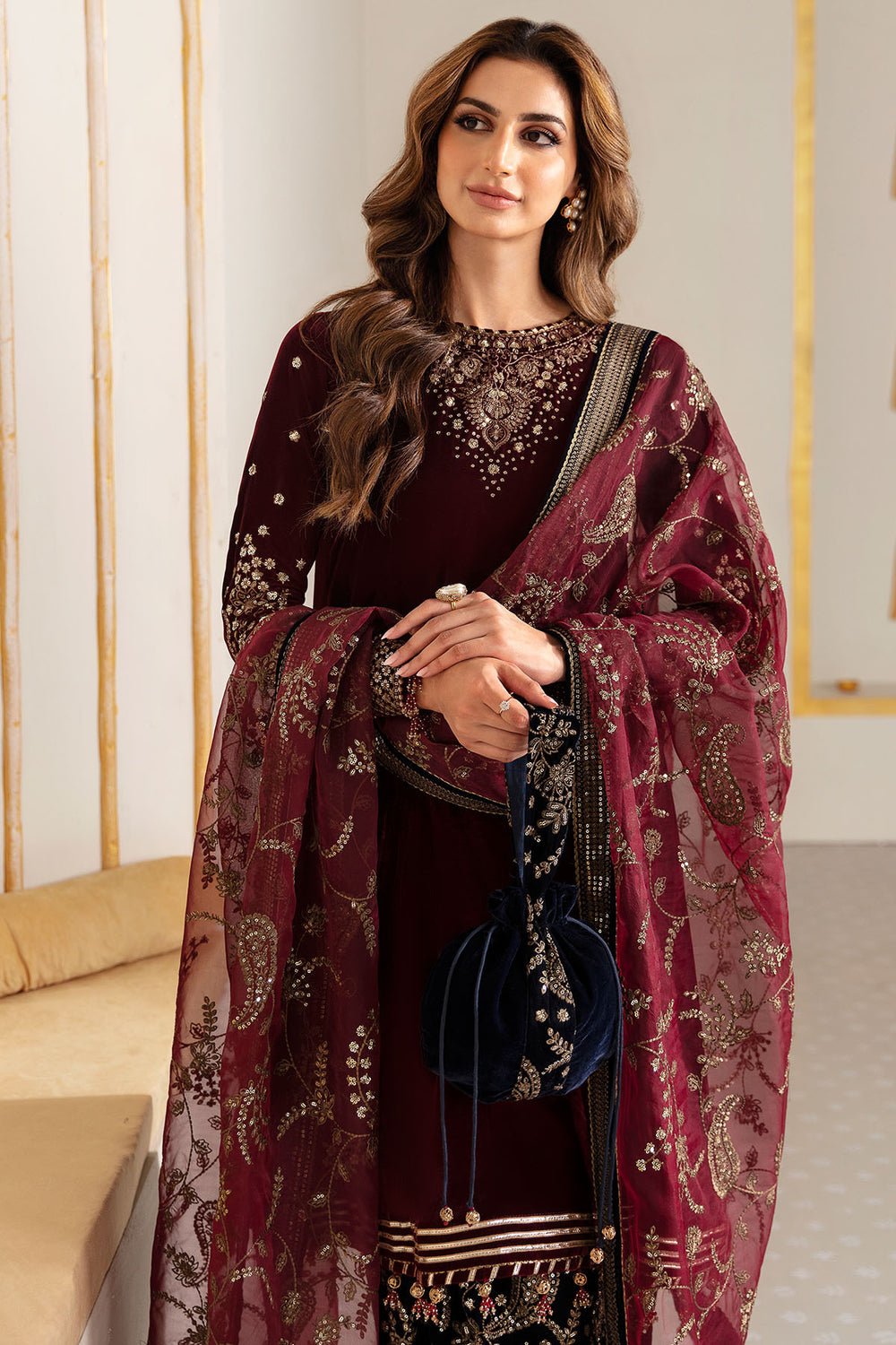 Jazmin | Velvet Edit 24 | Velvet Formal VF-2018 by Jazmin - Designer Dress - Type: Formal - Available at Libayah - 100% Original