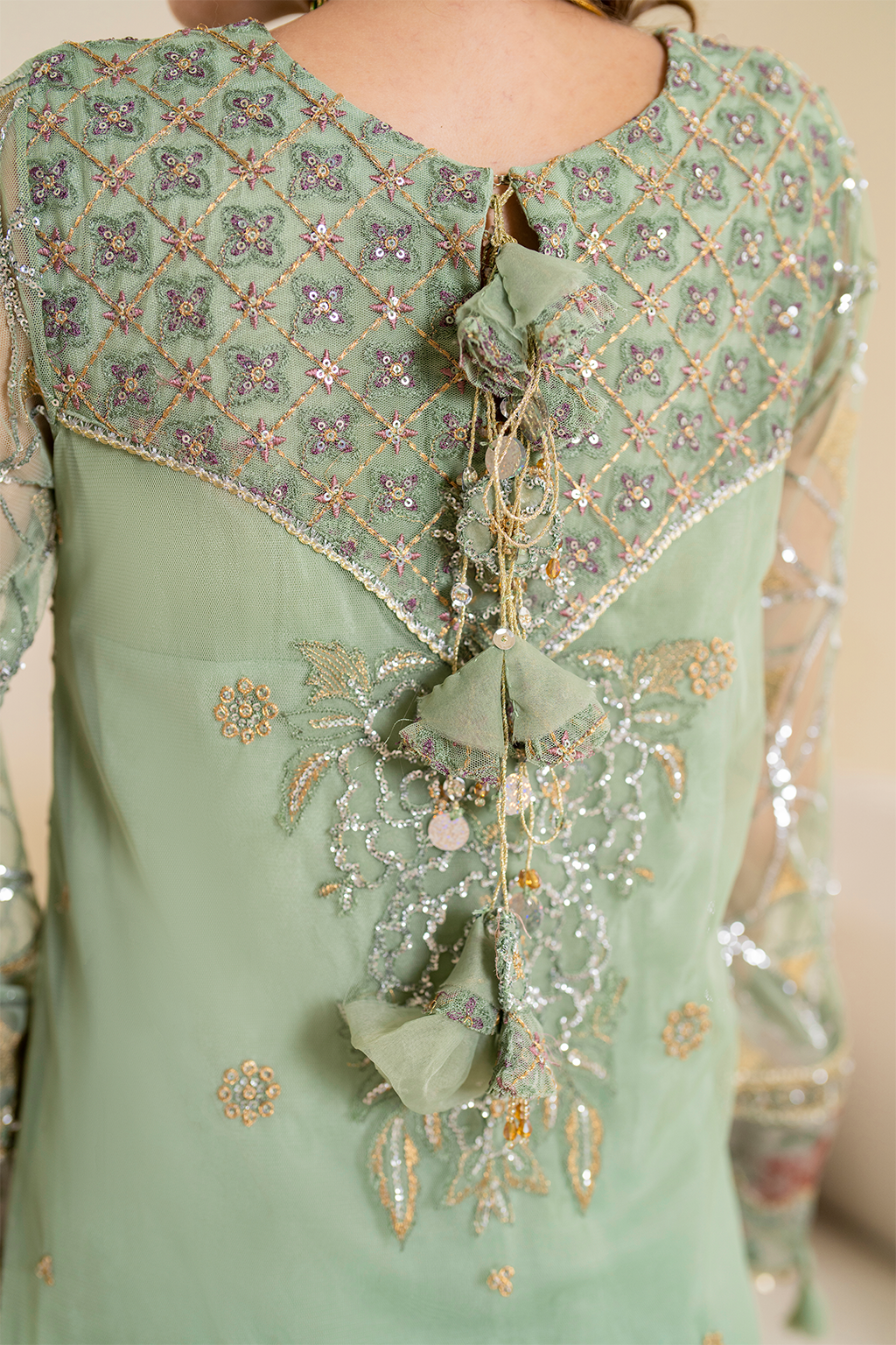 Iznik | Chinnon Chiffon | CC-41 Embroidered Net by Iznik - Designer Dress - Type: Formal - Available at Libayah - 100% Original