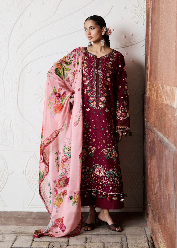 Hussain Rehar | Zan SS26 | Kestane by Hussain Rehar - Designer Dress  - Type : Ladies Clothes - Available at Libayah - 100% Original 