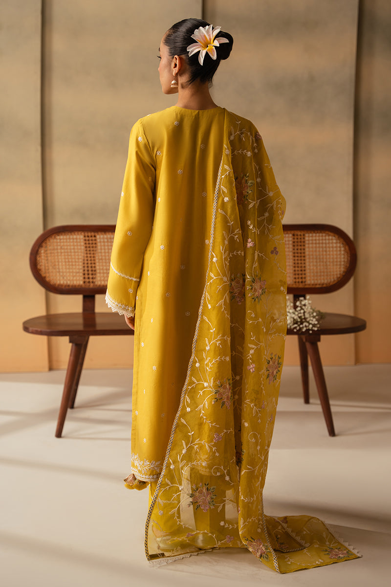 Cross Stitch | Mahiri Embroidered Lawn 24 | CEYLON YELLOW by Cross Stitch - Designer Dress - Type: Ladies Clothes - Available at Libayah - 100% Original