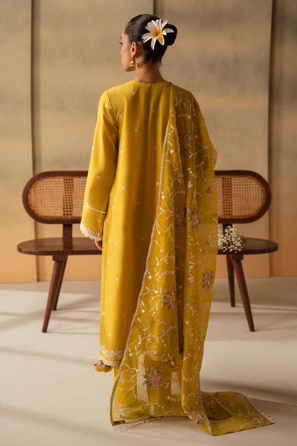 Cross Stitch | Mahiri Embroidered Lawn 24 | CEYLON YELLOW by Cross Stitch - Designer Dress - Type: Ladies Clothes - Available at Libayah - 100% Original