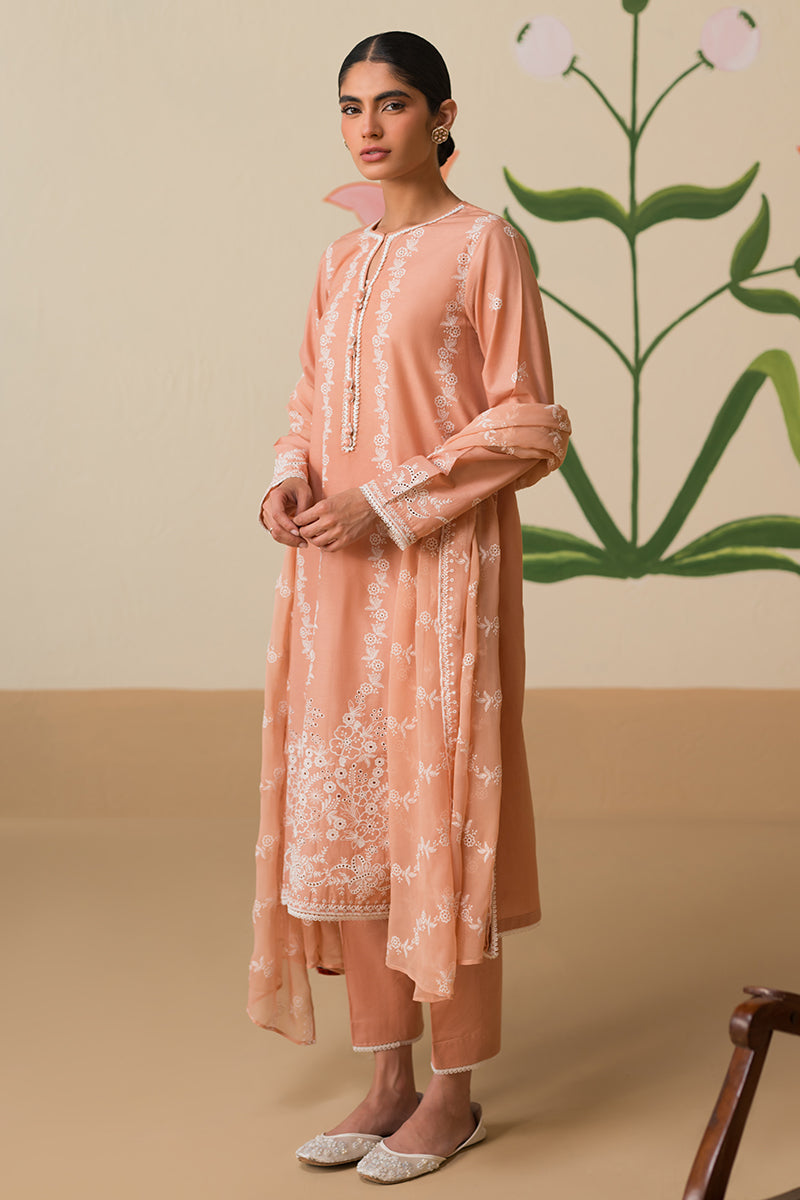 Cross Stitch | Chikankari Lawn Collection | P-03 by Cross Stitch - Designer Dress - Type: Ladies Clothes - Available at Libayah - 100% Original