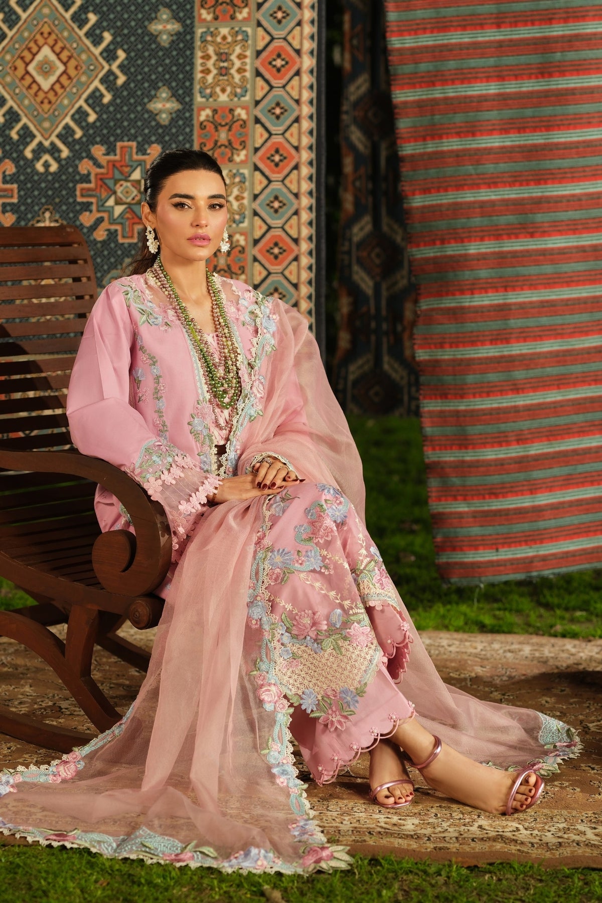 Maryam Hussain | Luxury Lawn 26 | Aesaar - Designer Dress - Type : Ladies Clothes - Available at Libayah - 100% Original
