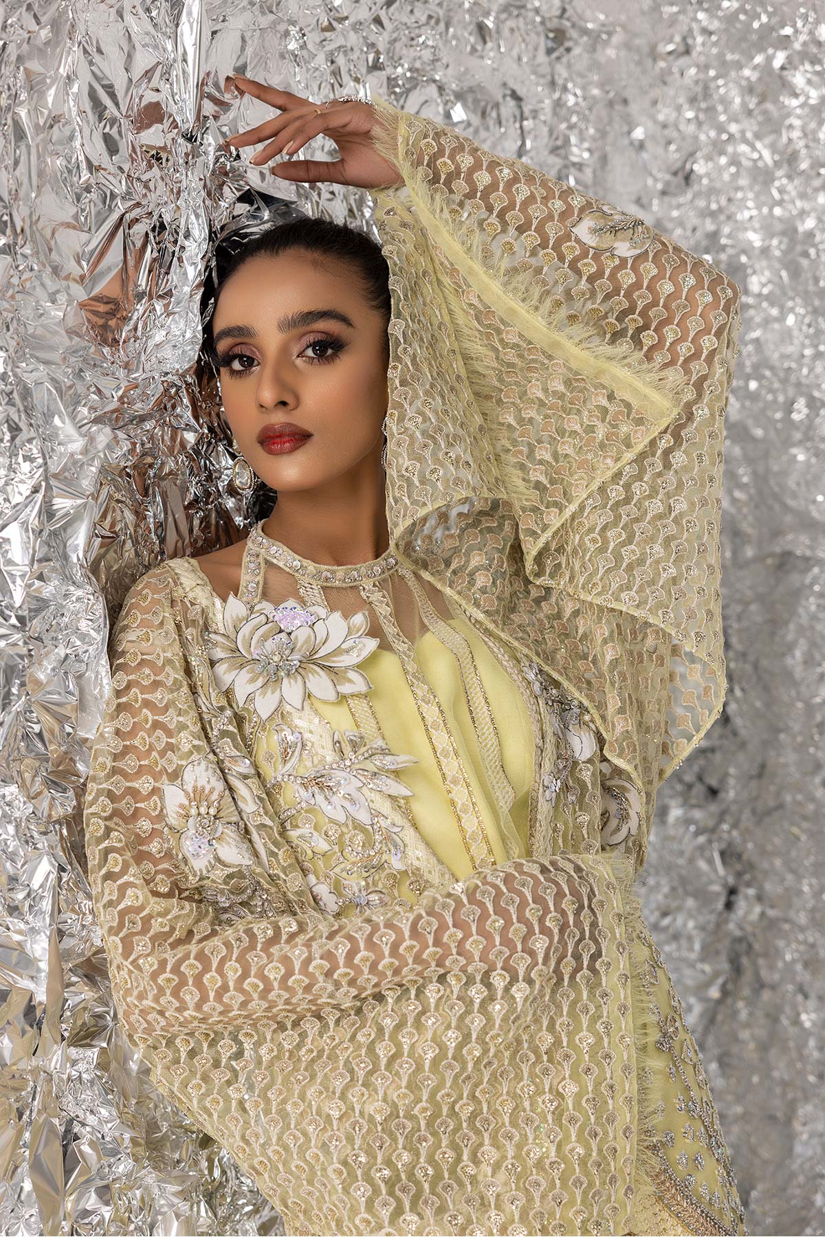 Mina Kashif | Luxury Pret | MK23-01 by Mina Kashif - Designer Dress - Type: Formal - Available at Libayah - 100% Original