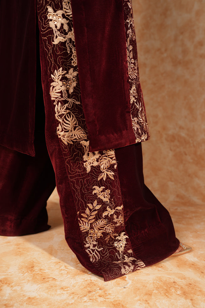 Fozia Khalid | Velvet Deck | Duchess by Fozia Khalid - Designer Dress - Type: Formal - Available at Libayah - 100% Original