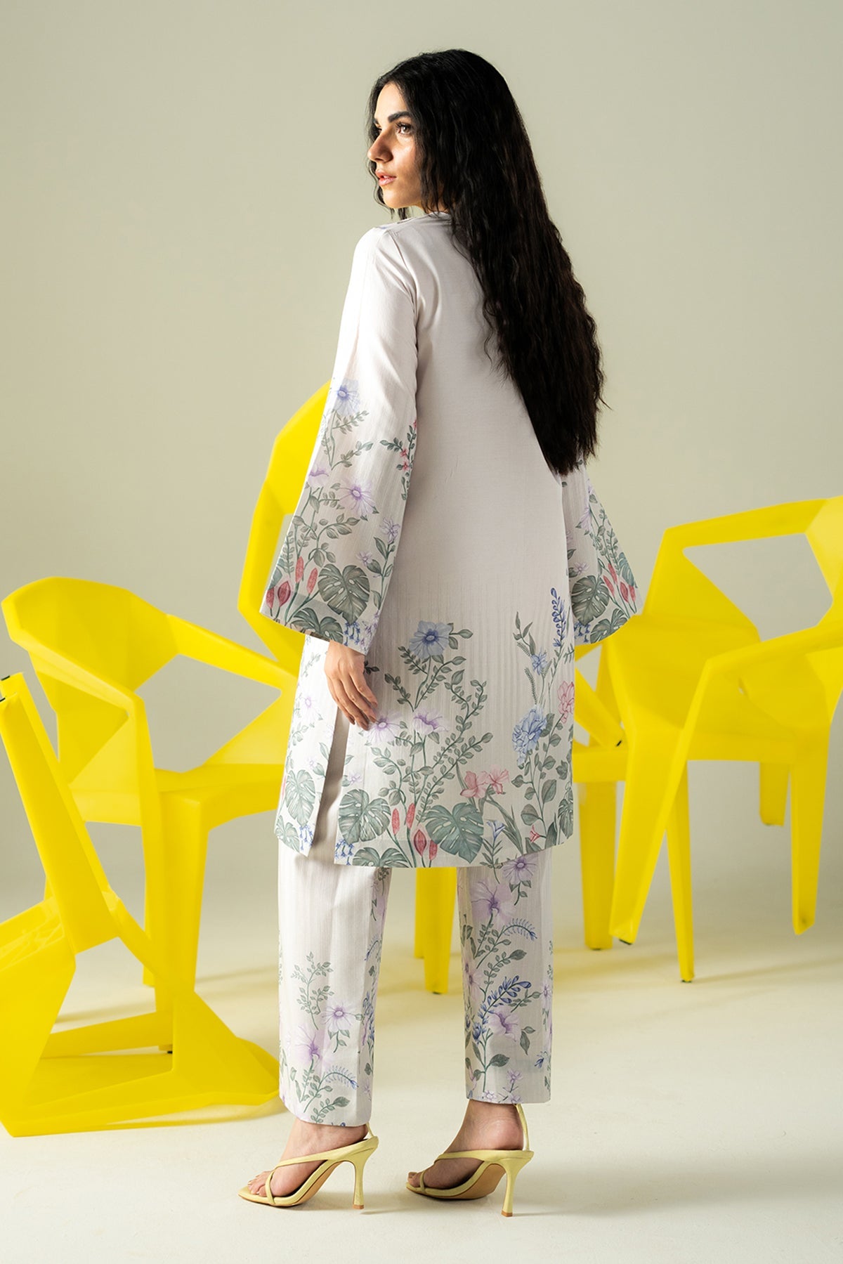 Afrozeh | Coords 25 | Creamy by Afrozeh - Designer Dress  - Type : Ladies Clothes - Available at Libayah - 100% Original 