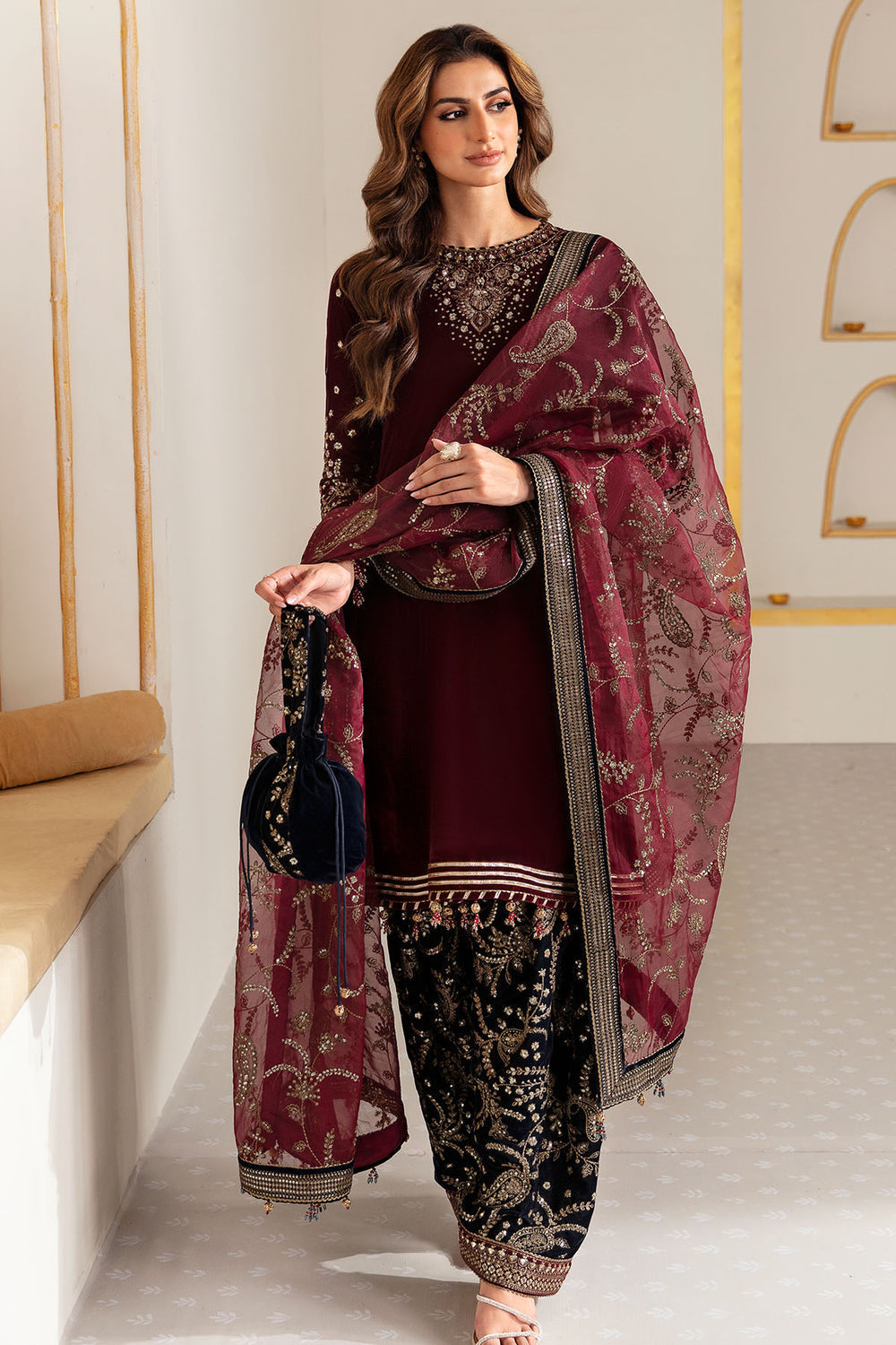 Jazmin | Velvet Edit 24 | Velvet Formal VF-2018 by Jazmin - Designer Dress - Type: Formal - Available at Libayah - 100% Original