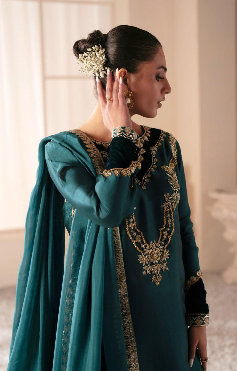 Ajr Couture | Symphony Luxe Festive 25 | Jade by AJR Couture - Designer Dress - Type: Ladies Clothes - Available at Libayah - 100% Original