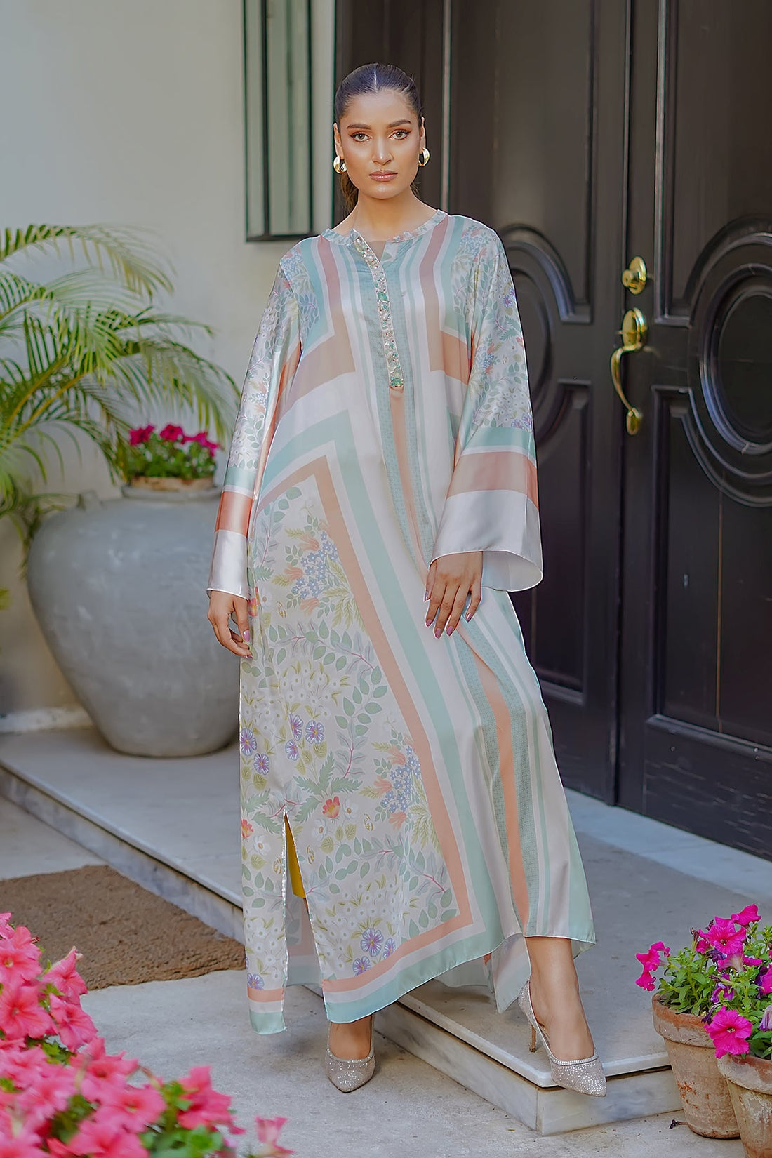 Erum Khan | Nue 25 | Whisper Blush by Erum Khan - Designer Dress - Type: Ladies Clothes - Available at Libayah - 100% Original