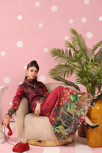 Musferah Saad | Resort Collection | Crimson Monsoon by Musferah Saad - Designer Dress  - Type : Ladies Clothes - Available at Libayah - 100% Original 