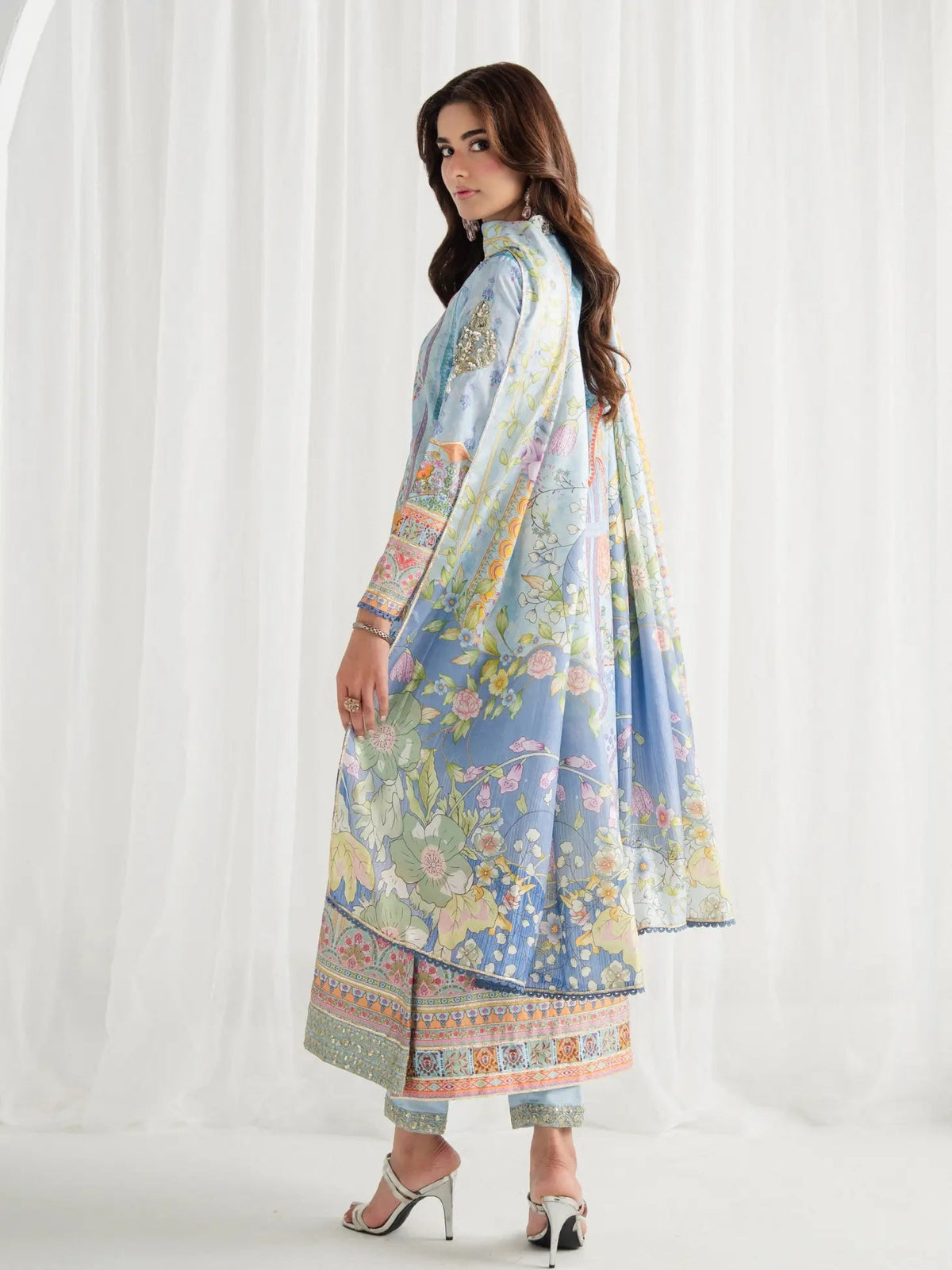 Gulaal | Aira Printed Silk | Misty by Gulaal - Designer Dress  - Type : Ladies Clothes - Available at Libayah - 100% Original 