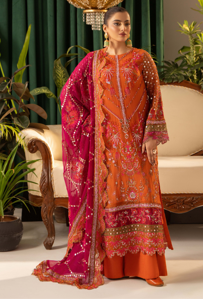 Humdum | Chiffon Collection | HOC - D07 by Humdum - Designer Dress - Type: Ladies Clothes - Available at Libayah - 100% Original