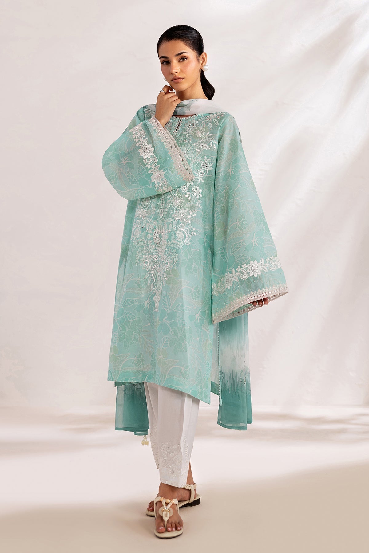 Baroque | Luxury Summer Pret | UF-4451 by Baroque - Designer Dress  - Type : Ladies Clothes - Available at Libayah - 100% Original 