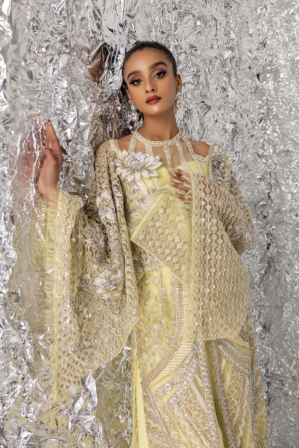 Mina Kashif | Luxury Pret | MK23-01 by Mina Kashif - Designer Dress - Type: Formal - Available at Libayah - 100% Original