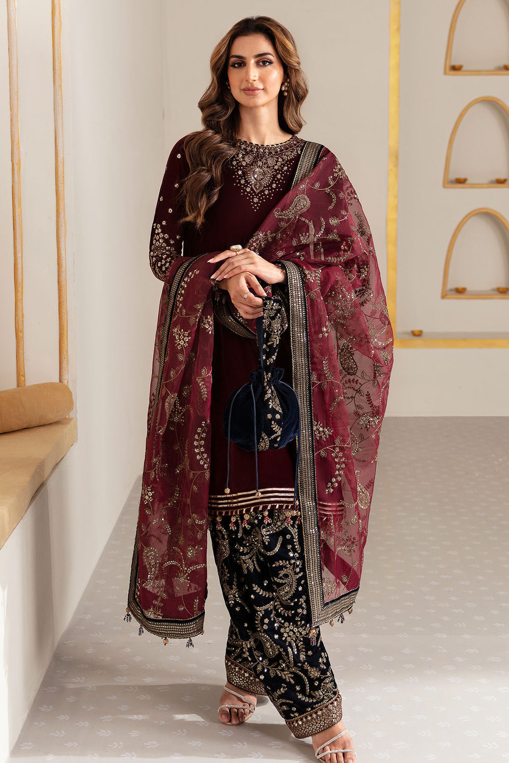 Jazmin | Velvet Edit 24 | Velvet Formal VF-2018 by Jazmin - Designer Dress - Type: Formal - Available at Libayah - 100% Original