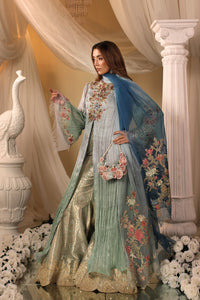 Musferah Saad | Casa Blance |Glacial Ombre by Musferah Saad - Designer Dress  - Type : Ladies Clothes - Available at Libayah - 100% Original 
