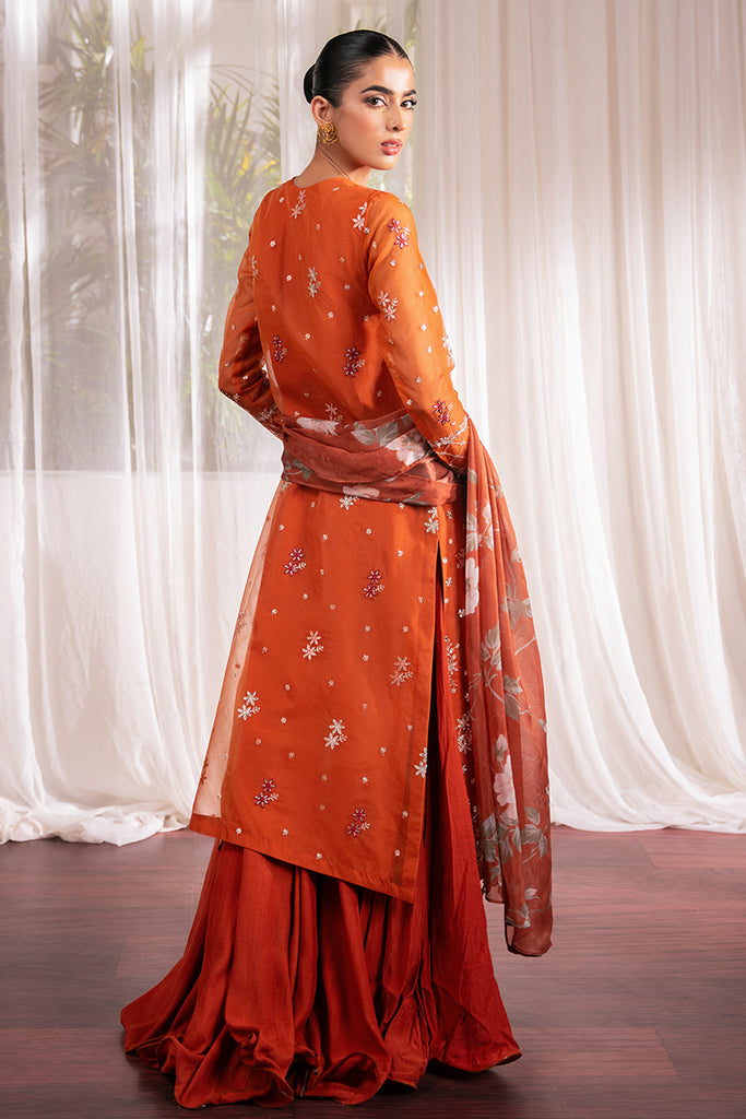 Cross Stitch | Luxe Atelier 24 | APRICOT DUSK by Cross Stitch - Designer Dress - Type: Ladies Clothes - Available at Libayah - 100% Original