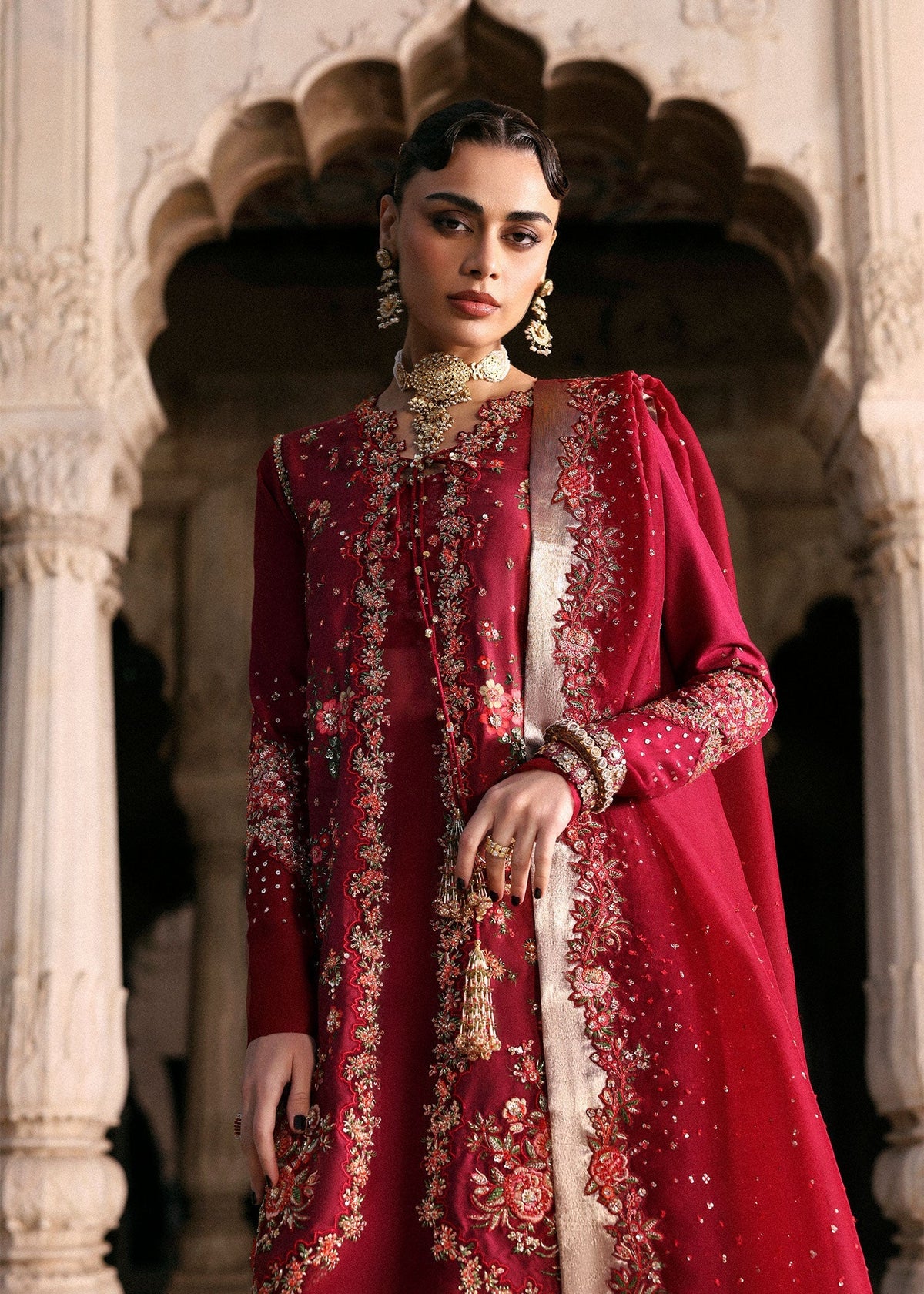 Hussain Rehar | Luxury Pret AW 25 | Berrique by Hussain Rehar - Designer Dress  - Type : Ladies Clothes - Available at Libayah - 100% Original 
