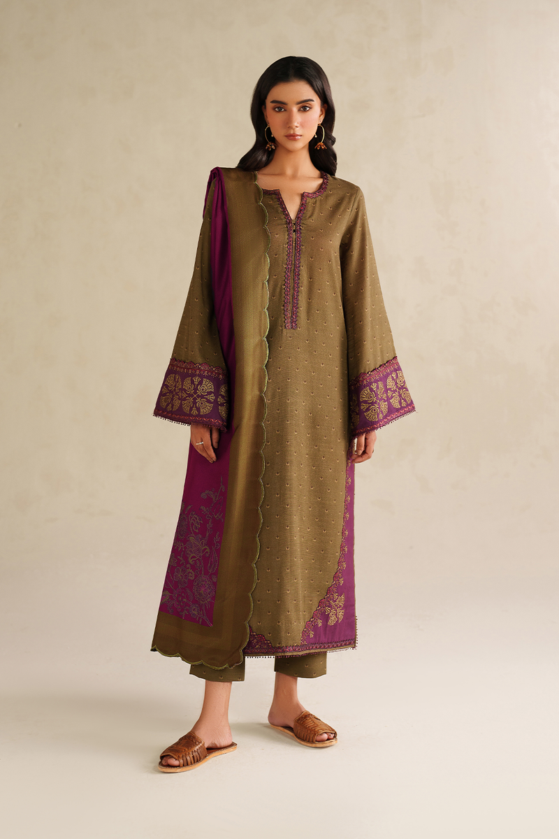 Iznik | Winter Chapter 25 | UE-573 Printed Khaddar by Iznik - Designer Dress - Type : Ladies Clothes - Available at Libayah - 100% Original 